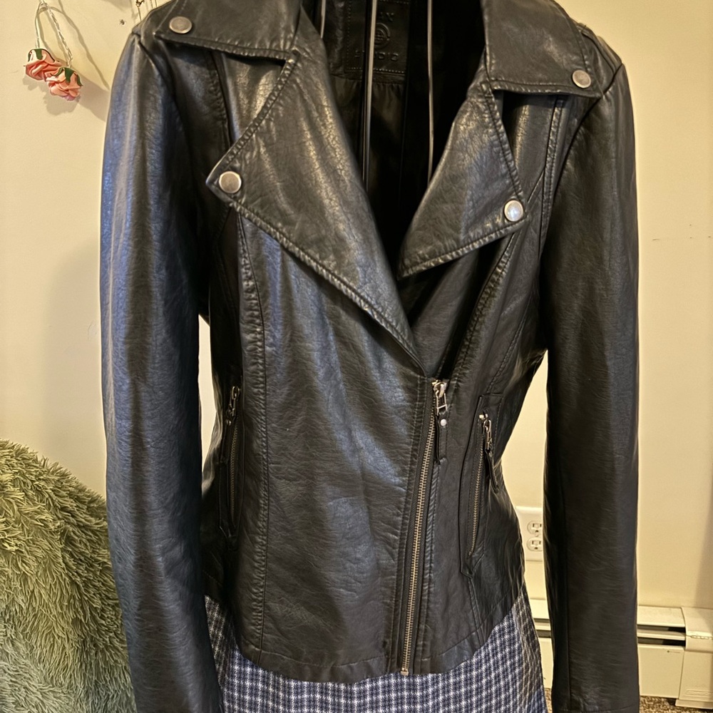 Black Leather Motorcycle Jacket